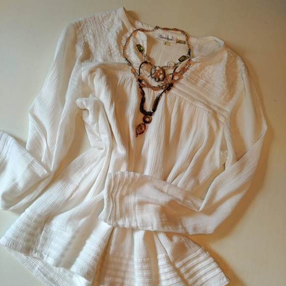 Calvin Klein Tops - White Gauze Top